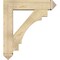 Ekena Millwork Merced Arts and Crafts Rough Sawn Bracket w/ Offset Brace, Douglas Fir, 8"W x 34"D x 38"H BKT0806X34X38MRC03RDF - alternate 4